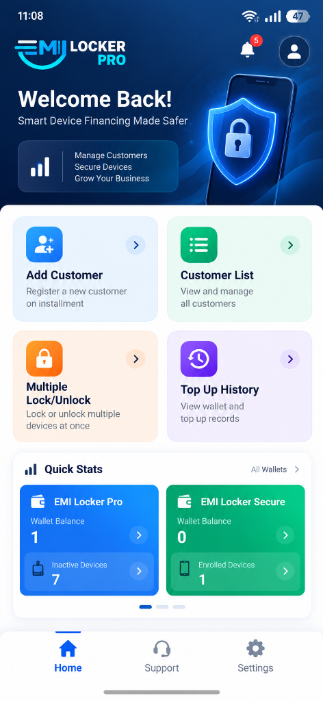 EMI Locker Pro Mobile Retail Client App